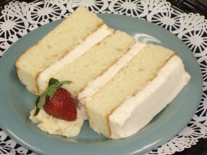 Warm French Vanilla Buttercreme Cake